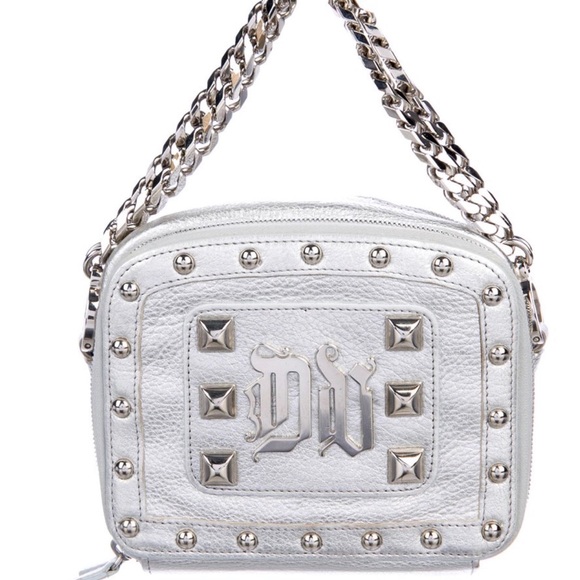 Versace Donatella Wristlet, Metallic Silver RARE - Picture 2 of 3